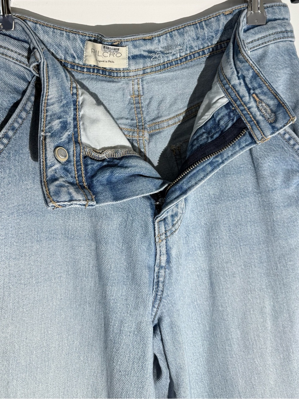 Pilcro by Anthropologie Mason High-Rise Wide Leg Relaxed Gaucho Ankle Jeans - Picture 12 of 12